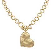 Heart of Gold Toggle Necklace